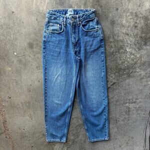 BDG Urban Outfitters High-Rise Baggy Petite Jeans Women's 24 Blue Denim Pants